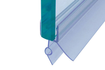 2 Pieces Shower Frameless Glass Door Seal Strip 60cm