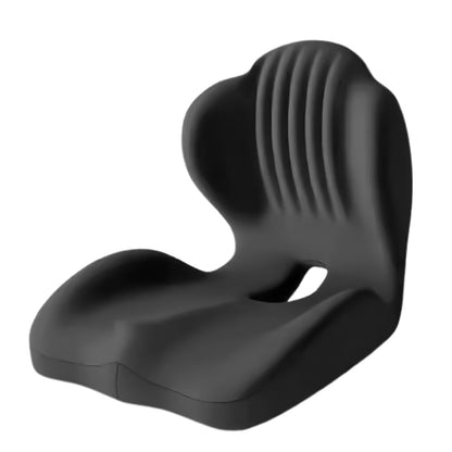 Ergonomic Back Hip Support Cushion For Office Chair And Car Seat-Black