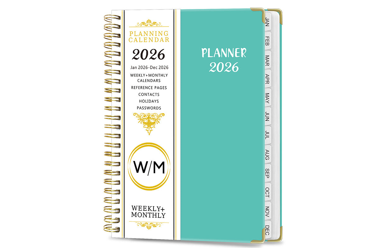 2026 Planner Weekly Monthly A5 Daily Organizer January to December Notebook -Black and Purple