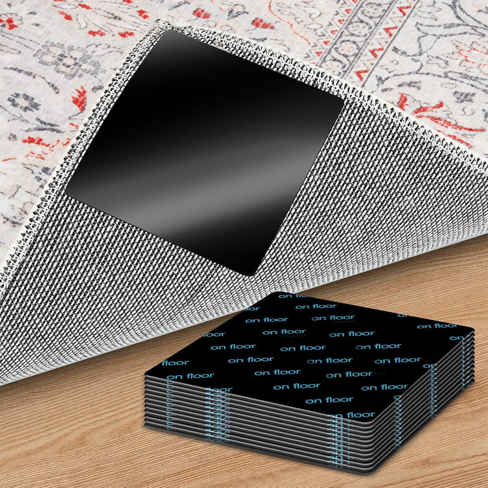 24PCS Anti-Slip Rug Grippers Non-Marking Carpet Pads for Hardwood and Tile Floors