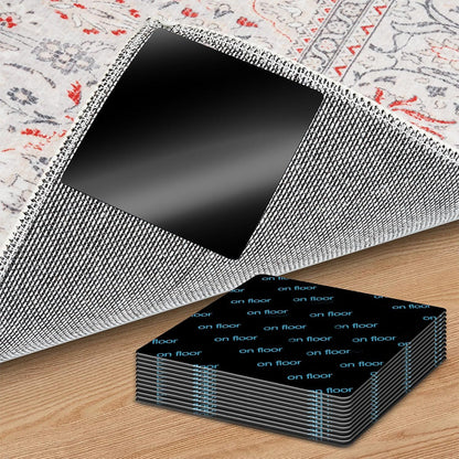 24PCS Anti-Slip Rug Grippers Non-Marking Carpet Pads for Hardwood and Tile Floors