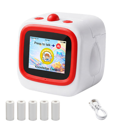 AI Sticker Maker Voice?to?Sticker Printer Box Inkless Portable Printing