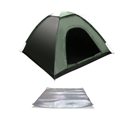 For 2-Person Foldable Outdoor Camping Tent Portable Quick Automatic Opening Beach Tent Hiking Picnic Travel Green