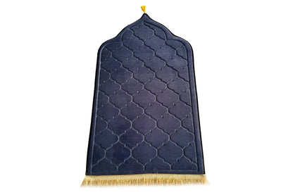 Thin Woven Cotton Praying Rug Ramadan Eid Gift-Blue