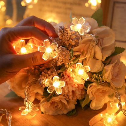 Outdoor Solar Flower String Lights Fairy Garden Lights for Christmas Decor Style 2