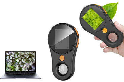Macro Digital Microscope Fixed Focus Portable Handheld Magnifying Glass 200W Pixel 500X Magnification