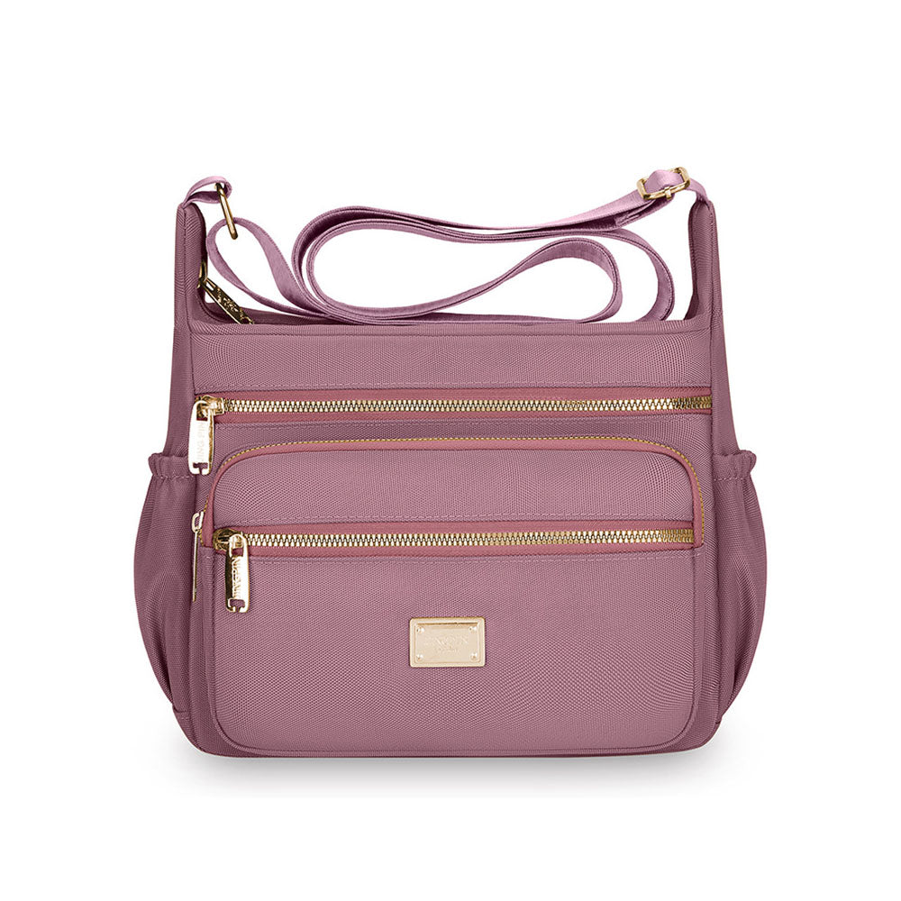 Fashion Large Capacity Messenger Crossbody Bag - Pink