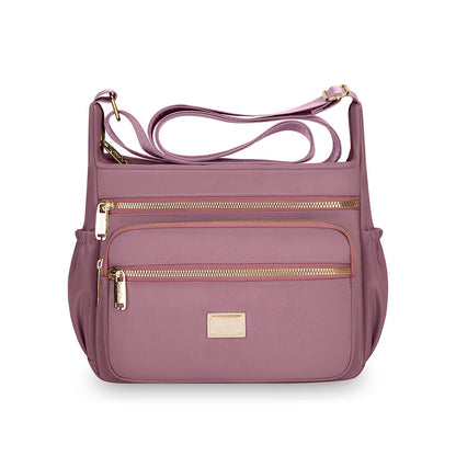 Fashion Large Capacity Messenger Crossbody Bag - Pink