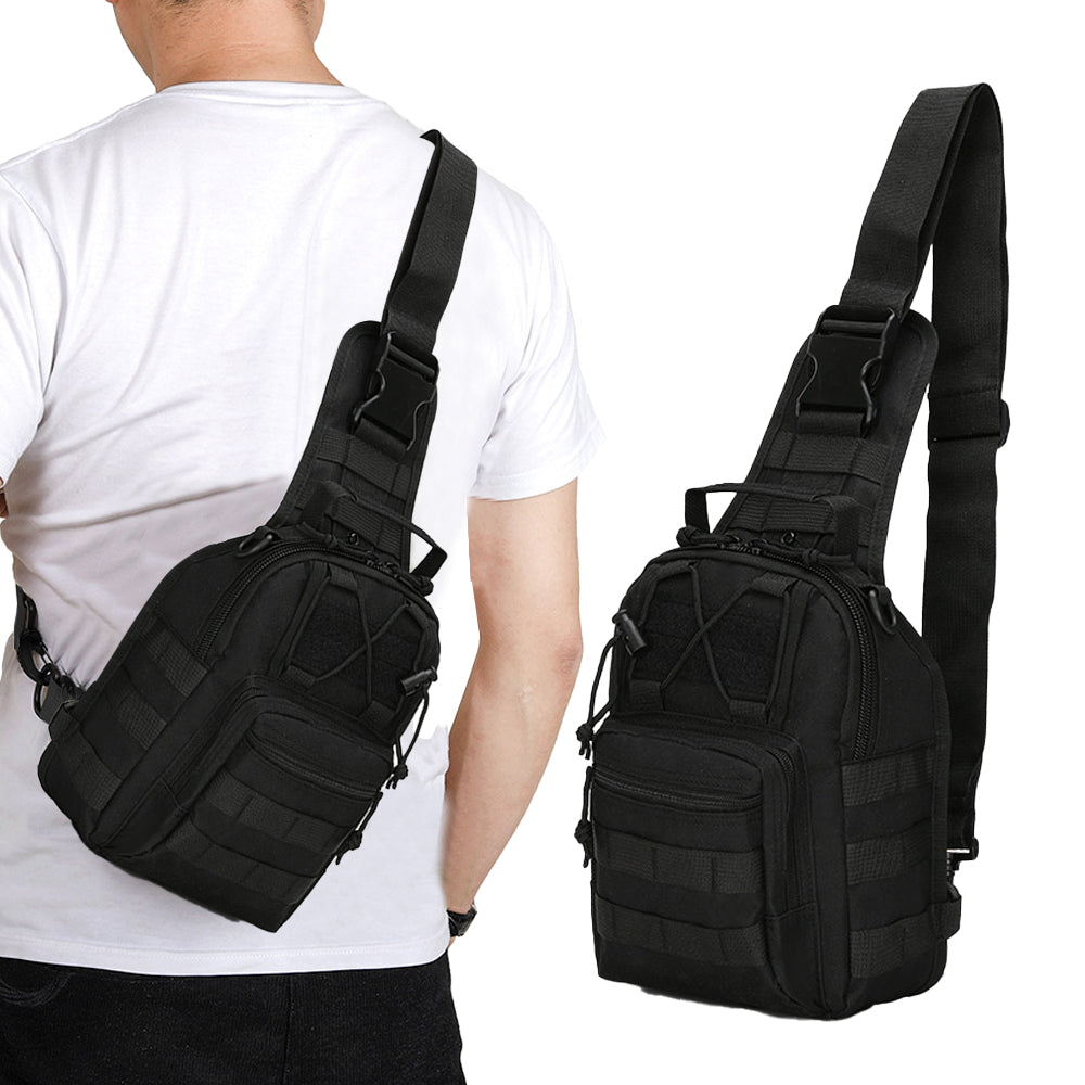 Men Tactical Chest Bag Pack Sling Messenger Shoulder Bag Sport Bag Style 1