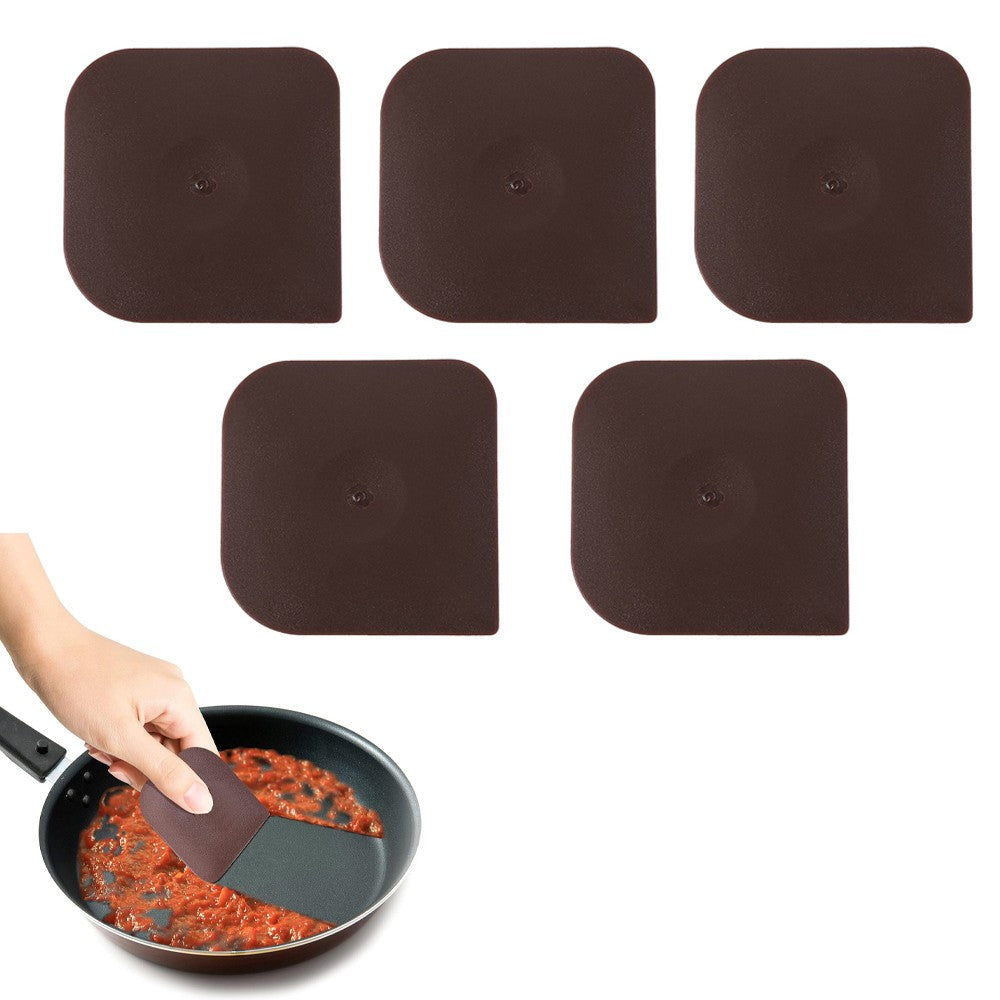 5Pcs Pan Scrapers Pot and Pan Cleaning Kitchen Essentials