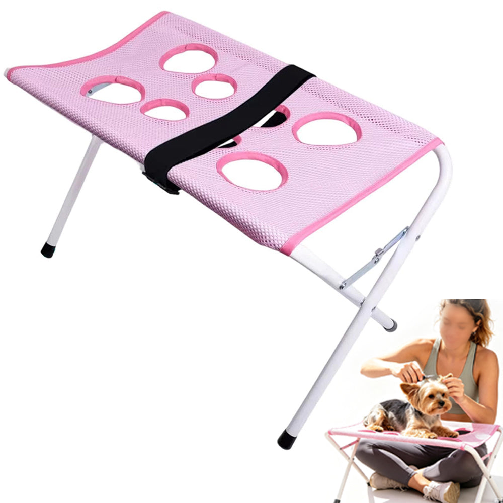 Pet Grooming Hammock Bathing Restraint Bed for Claw Car - Pink