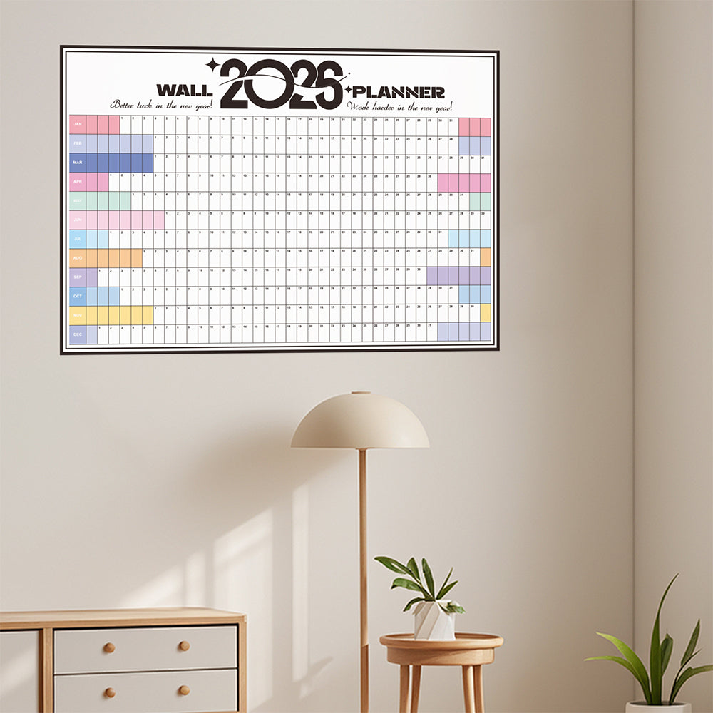 2026 Daily Wall Planner Full Year to View Calendar Home Office School