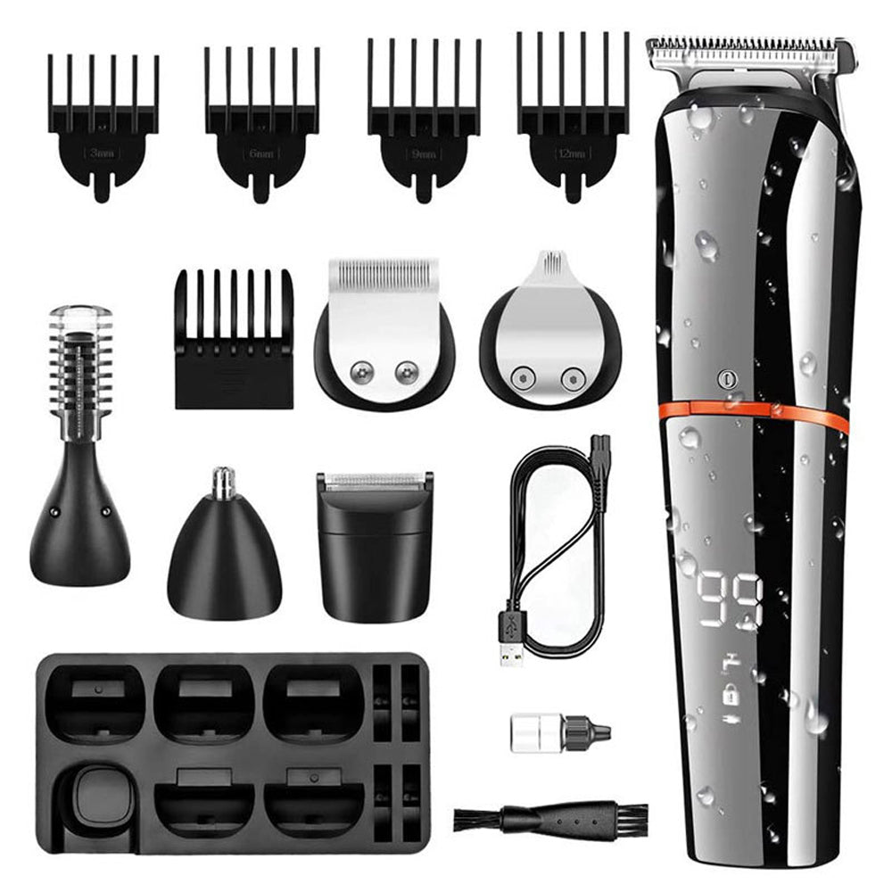 6 in 1 Electric Beard Trimmer for Men Nose Hair Mustache Clipper