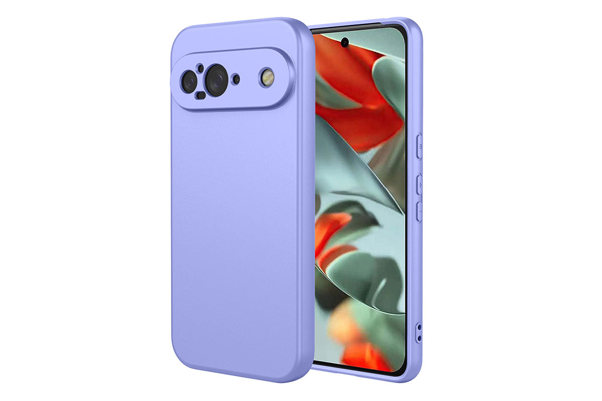 Phone Case Liquid Silicone Shockproof Cover For Google Pixel 9pro XL/Google Pixel 9pro/Google Pixel 9-Purple