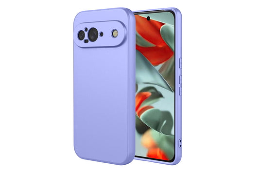 Phone Case Liquid Silicone Shockproof Cover For Google Pixel 9pro XL/Google Pixel 9pro/Google Pixel 9-Purple