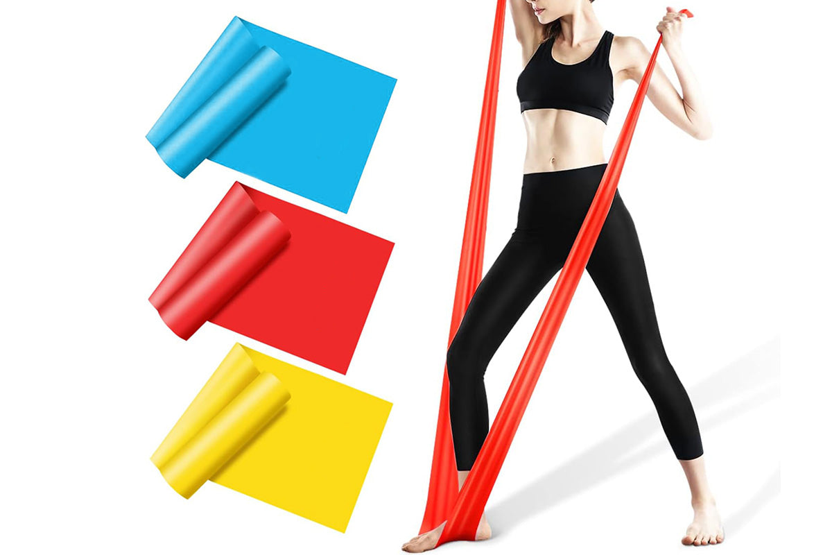 1.5m Fitness 3-Pack Resistance Bands Set