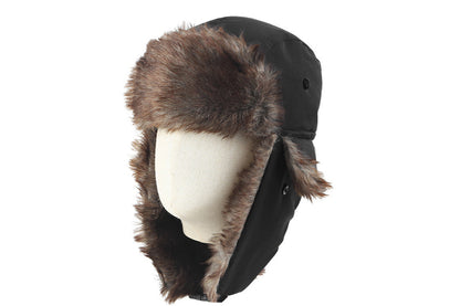 Winter Warm Trapper Hat - Black