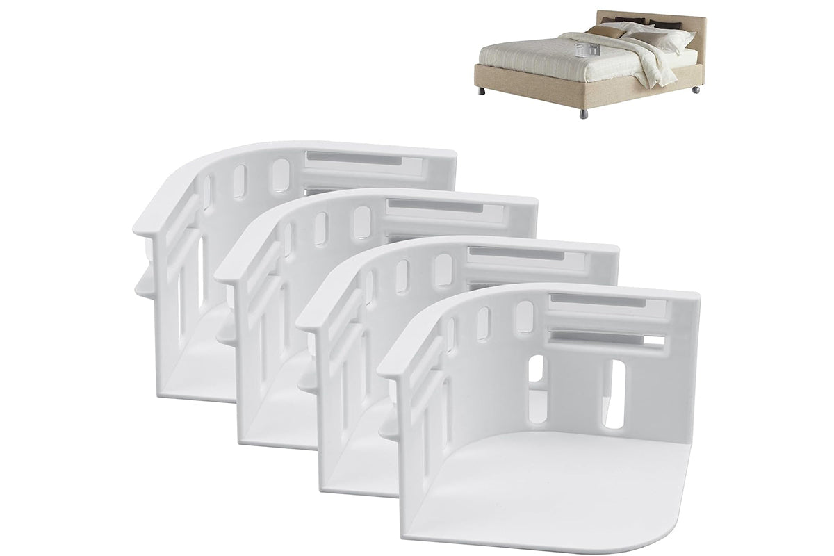 Open Corner Bed Sheet Holder with Lock Strips Sheet Locks Fit All Mattress Size -White