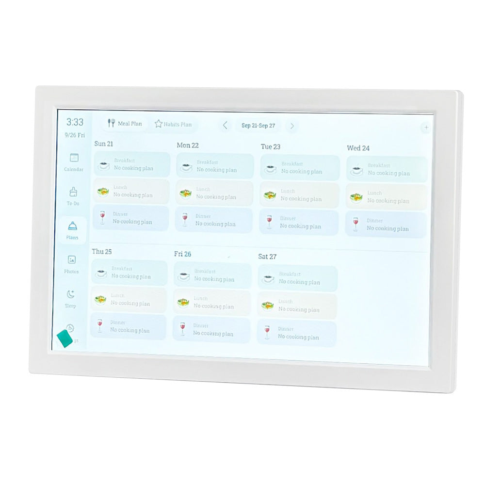 Digital Calendar 32GB Electronic Calendar Smart Family Photo Frame-White