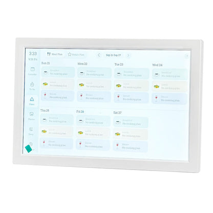 Digital Calendar 32GB Electronic Calendar Smart Family Photo Frame-White