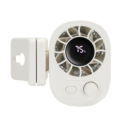 Car Clip-On Fan with LED Display ¨C 100-Speed Adjustable Portable Fan for Camping & Umbrella Use