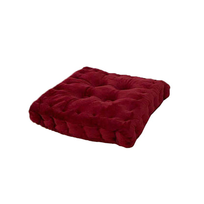 Square Thicken Chair Cushion Comfort Seat Cushion Chair Pad Dark Red