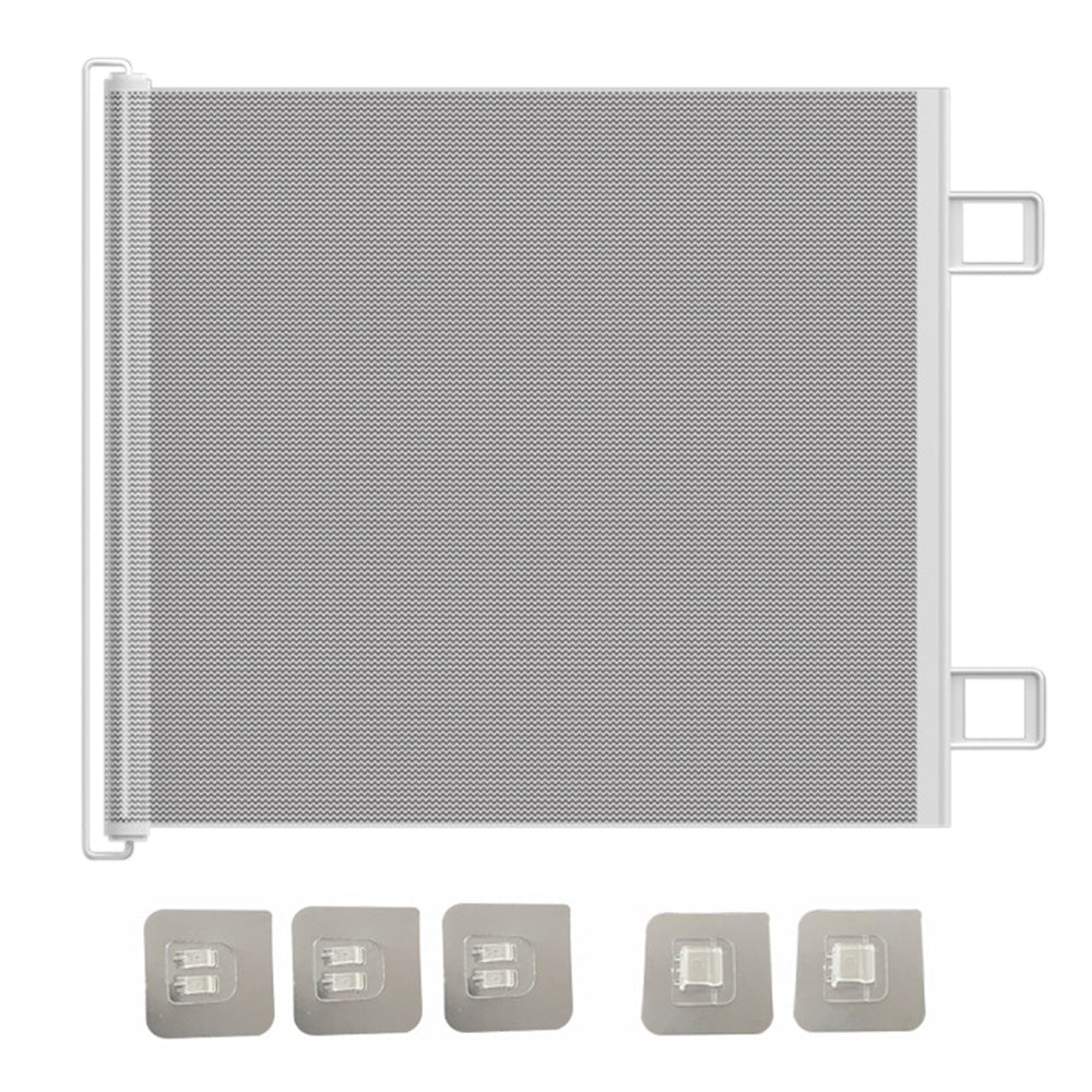 Retractable Dog Gate for Outdoor Staris Hallways Doorways No Drill-White