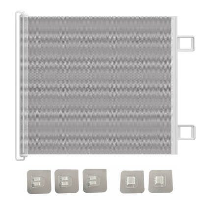 Retractable Dog Gate for Outdoor Staris Hallways Doorways No Drill-White