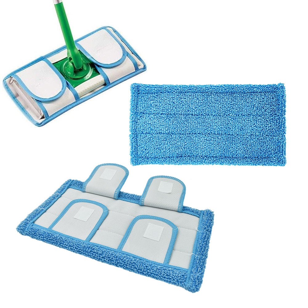 Set of 2Pcs Reusable Replacement Microfiber Mop Pads Compatible with Swiffer Mop Head