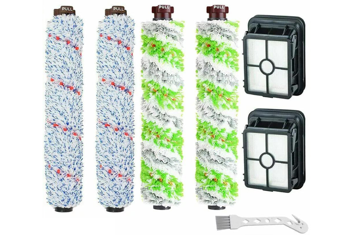7Pcs Vacuum Filter and Brush Roll Replacement Parts for Bissell Crosswave 1713 1785 1866