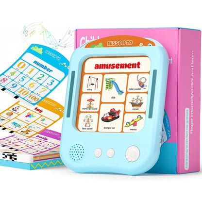 Card Insertion Learning Tablet Educational Toy-Black