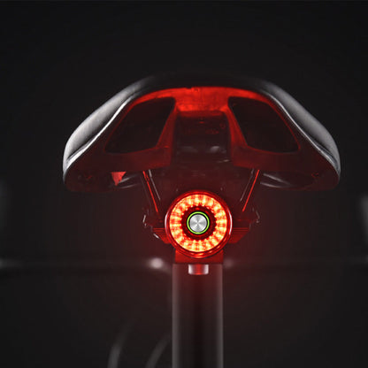 5-Mode Smart Tail Light Sensing Rear Brake Light for Night Riding Rechargeable Auto On/Off Bicycle Light