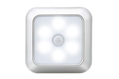 4Pcs LED Motion Sensor Night Light Cabinet Closet Stair Wall Lamp Light Cordless Light-White