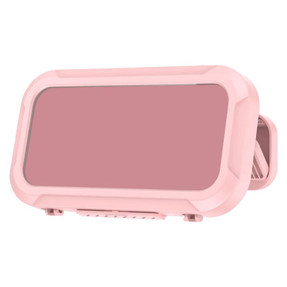 Waterproof Anti-Fog Rotating Shower Phone Holder for Bathroom Smartphone Case-Light Pink