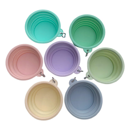 2 Pack Foldable Collapsible Dog Cat Pet Bowl