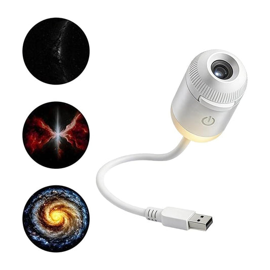USB Galaxy Projector Night Light Star Projector for Bedroom with Slides-3 Slides