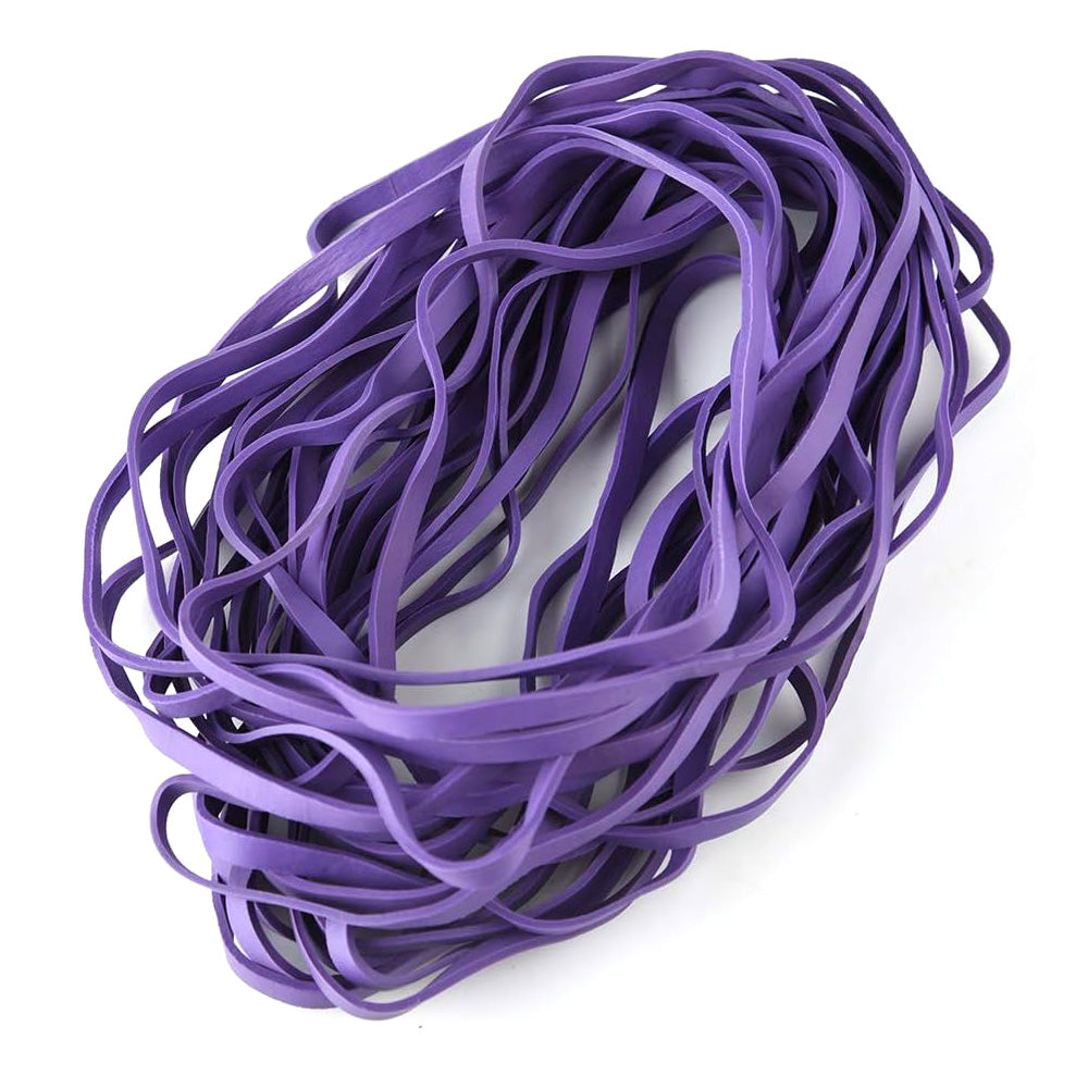 220Pcs Long Rubber Bands Elastic Bands for Office File Organization-Purple