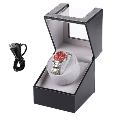 Automatic Watch Winder PU Leather Storage and Display Box