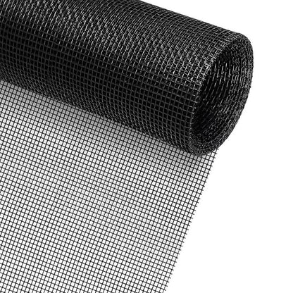 DIY Window Screen Repair Kit Fiberglass Mesh with Tools-Black