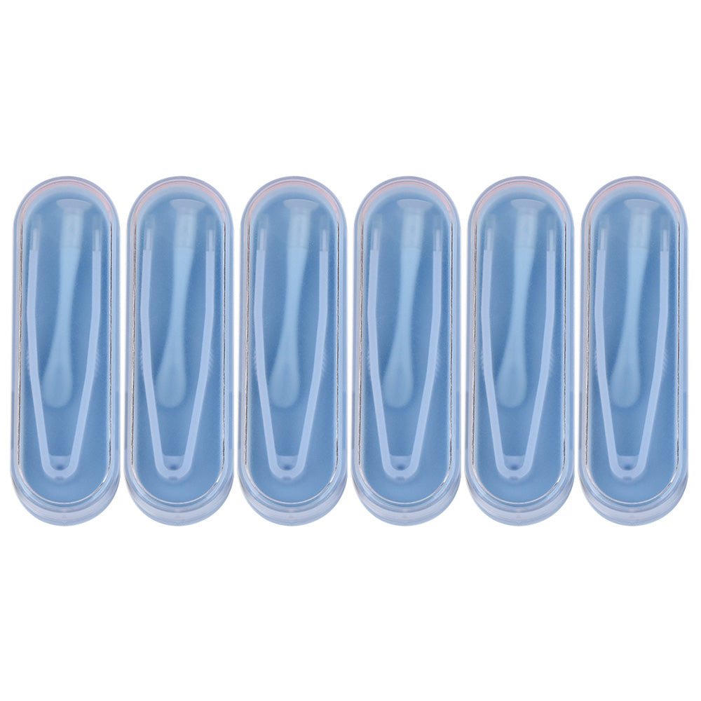 6 Pack Contact Lens Tool Kit Tweezers Inserter Remover Travel Case Set-Blue