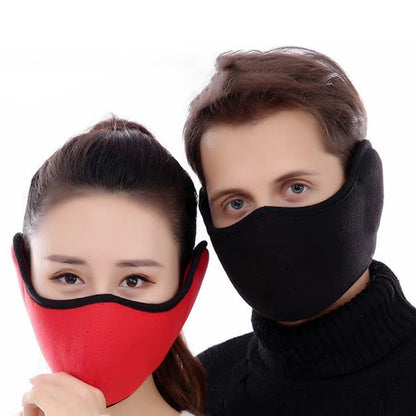 2Pcs Balaclava Winter Ski Mask Windproof Dual-Side Wearable Thermal Fleece Face Mask for Outdoor Sports