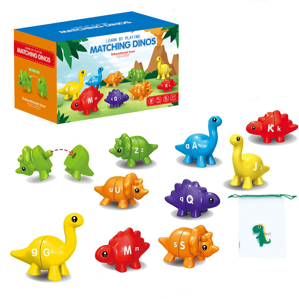 Dinosaur Alphabet Matching Toys Educational Learning Game for Kids