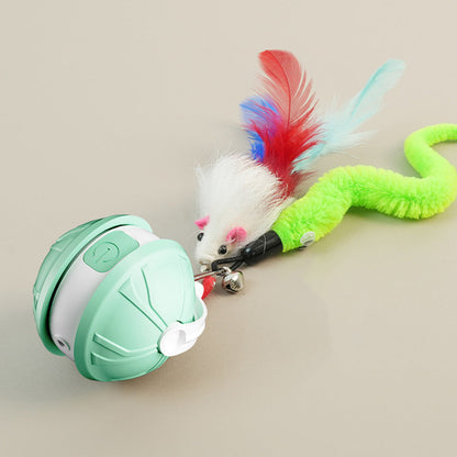 Electric Automatic Moving Rolling Dog Toy Interactive Dog Ball Toy Green