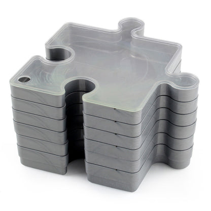 6 Layer Puzzle Storage Organizer Box Stackable Sorting Trays for 1000 Pieces-Grey