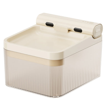 4L Automatic Cat Water Fountain Rechargeable Pet Drinking Dispenser with Sensor Mode-Beige
