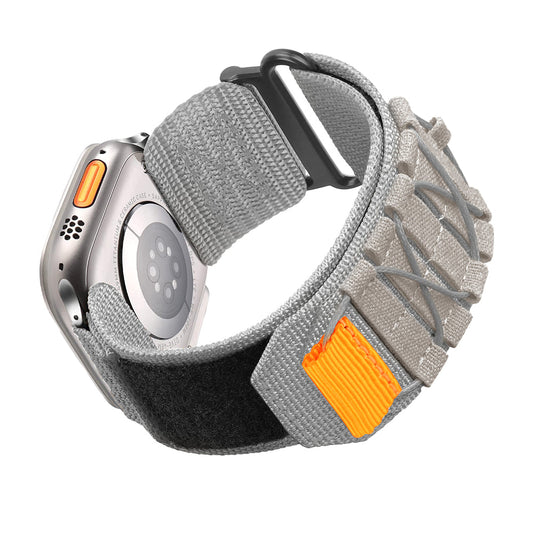 Nylon Watch Band Sports Watch Strap Compatible with Apple Watch Grey
