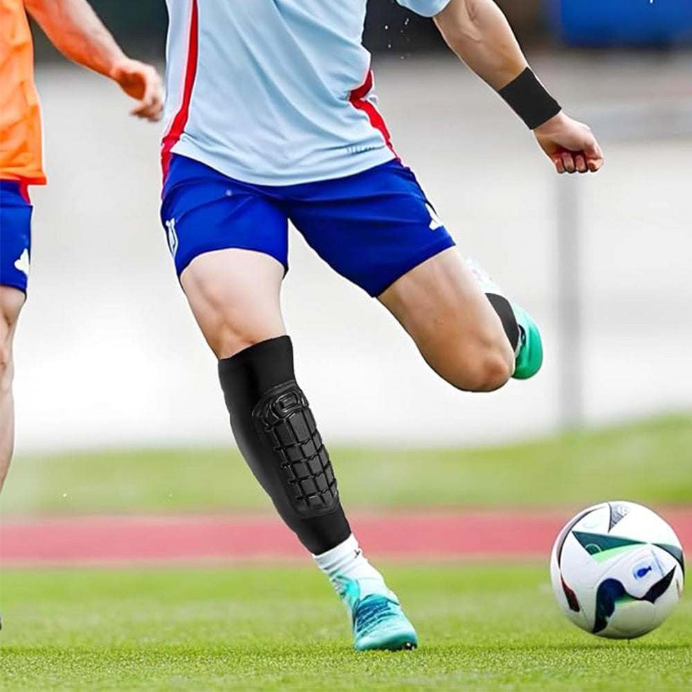 Pair of Soccer Shin Guards Leg Protective Sleeves for Sports