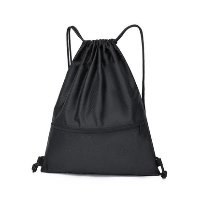 Drawstring Backpack Sport Gym Sackpack Lightweight Zipper Bag