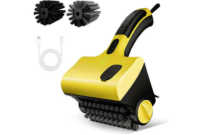Electric Grill Cleaning Scrub Brush with Steel Brush and PP Brush for BBQ