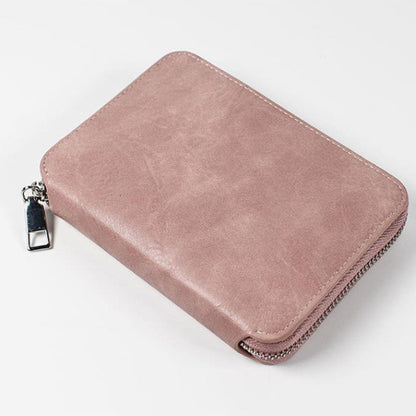 RFID Blocking Passport Wallet PU Leather Travel Passport Card Case Pink